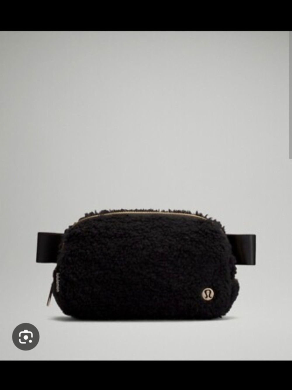 lululemon athletica Black Sherpa Crossbody Belt Bag